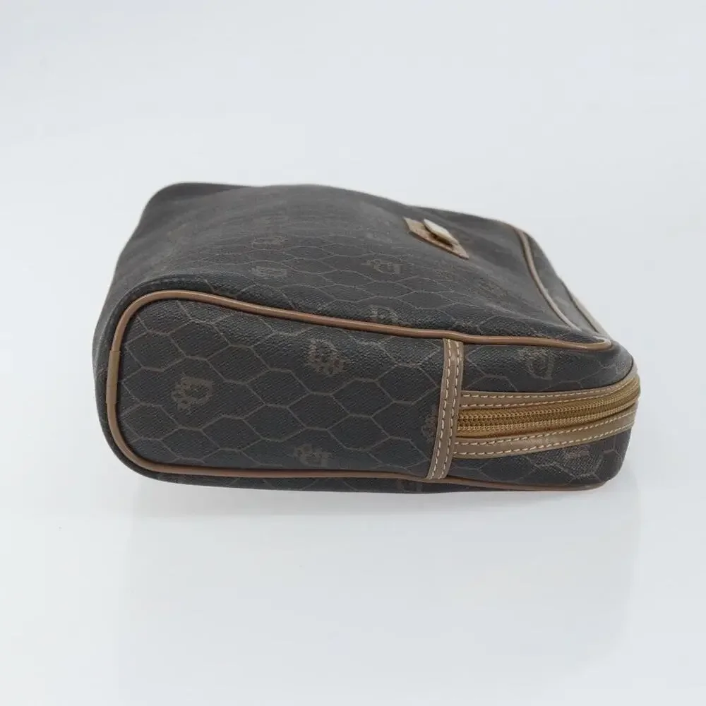 Dior Honeycomb Canvas Clutch Bag Black